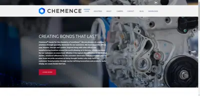 Screenshot of Chemence Limited