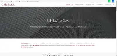 Screenshot of Chemia S.A.