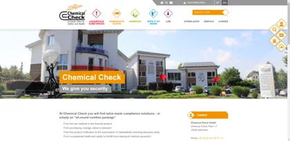 Screenshot of Chemical Check GmbH