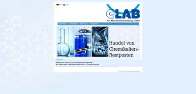 Screenshot of C-LAB Chemievermittlung GmbH