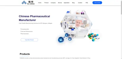 Screenshot of Zhejiang Ruibang Pharmaceutical Co., Ltd