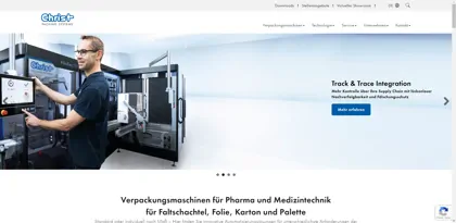 Screenshot of Christ Packing Systems GmbH & Co. KG