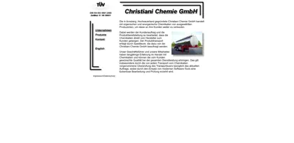 Screenshot of Christiani Chemie GmbH