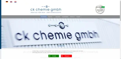 Screenshot of CK Chemie GmbH