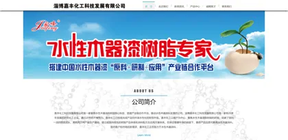 Screenshot of Zibo Jiafeng Chemical Technology Development Co., Ltd.