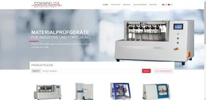 Screenshot of A. Coesfeld GmbH & Co. KG