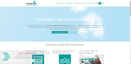 Screenshot of COLANDIS GmbH