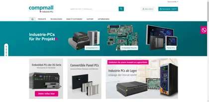 Screenshot of compmall GmbH