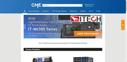 Screenshot of CompuMess Elektronik GmbH