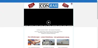 Screenshot of ConRail Container GmbH