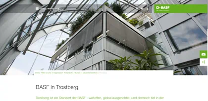 Screenshot of BASF Construction Solutions GmbH