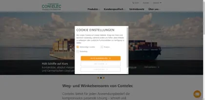 Screenshot of Contelec AG