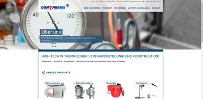 Screenshot of ConThermo GmbH & Co. KG