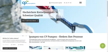 Screenshot of CP Pumpen AG