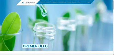 Screenshot of Cremer Oleo GmbH & Co. KG