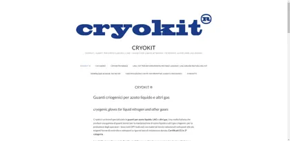 Screenshot of Kora Srl – Cryokit Cryogenic Protection