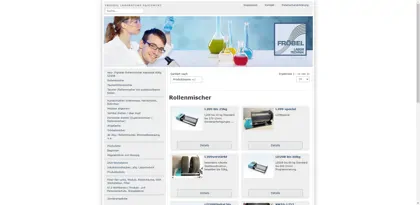 Screenshot of Labortechnik Fröbel GmbH