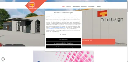 Screenshot of CubiDesign Gehäuse GmbH