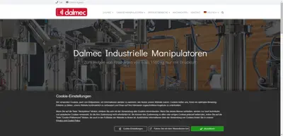 Screenshot of Dalmec GmbH