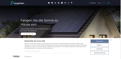 Screenshot of Prysmian Kabel und Systeme GmbH