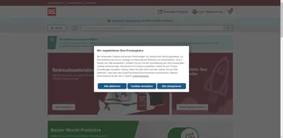 Screenshot of RS Components GmbH