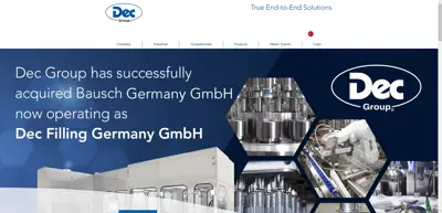 Screenshot of Dec Deutschland GmbH