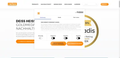 Screenshot of Emil Deiss KG (GmbH & Co)
