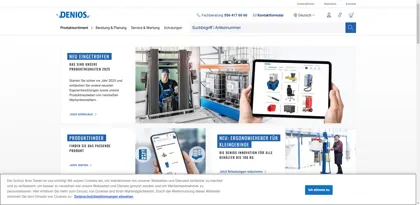 Screenshot of Denios AG