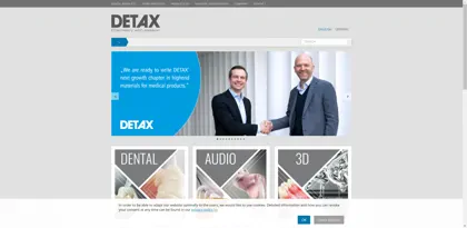 Screenshot of DETAX GmbH & Co. KG