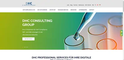 Screenshot of DHC Dr. Herterich & Consultants GmbH