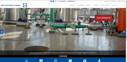 Screenshot of DSB Säurebau GmbH