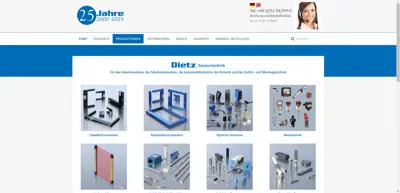 Screenshot of Dietz Sensortechnik