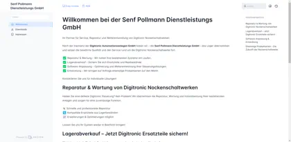 Screenshot of Digitronic Automationsanlagen GmbH