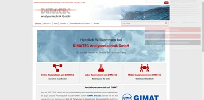 Screenshot of Dimatec Analysentechnik GmbH