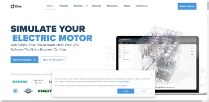 Screenshot of dive solutions GmbH