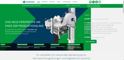 Screenshot of Domino Deutschland GmbH