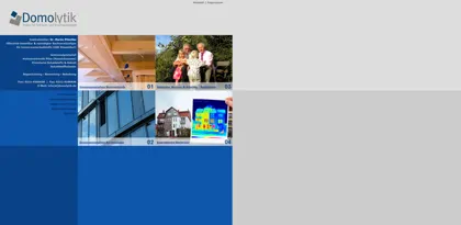 Screenshot of DomoLytik Institut für Gebäude- und Innenraumanalytik GmbH