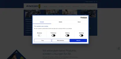 Screenshot of Dr. O. Hartmann GmbH & Co. KG