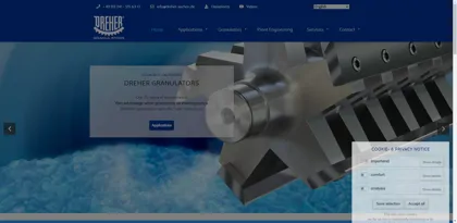 Screenshot of Heinrich DREHER Maschinenbau Ges.mbH & Co KG