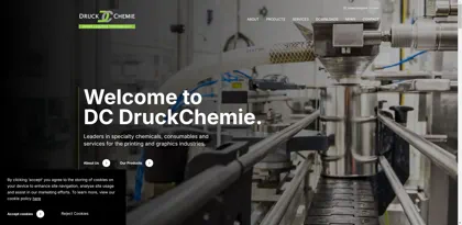 Screenshot of DC DruckChemie GmbH