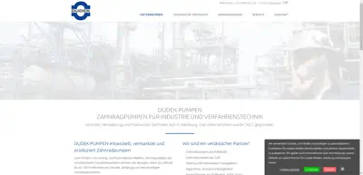 Screenshot of DUDEK-PUMPEN GmbH & Co. KG