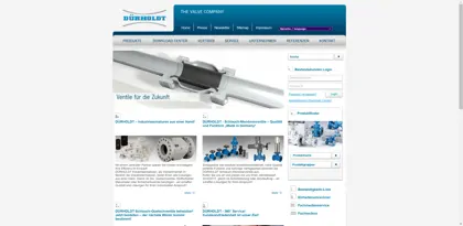Screenshot of FRANZ DÜRHOLDT GmbH & Co. KG