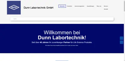 Screenshot of Dunn Labortechnik GmbH