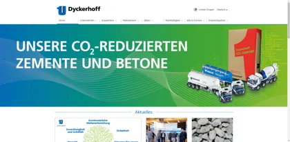 Screenshot of Dyckerhoff GmbH