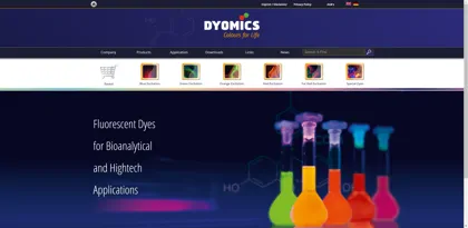 Screenshot of Dyomics GmbH