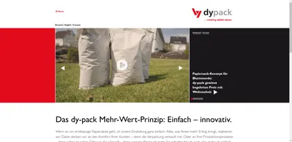 Screenshot of dy-pack Verpackungen Gust.Dyckerhoff GmbH