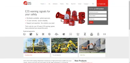 Screenshot of European Safety Systems Limited