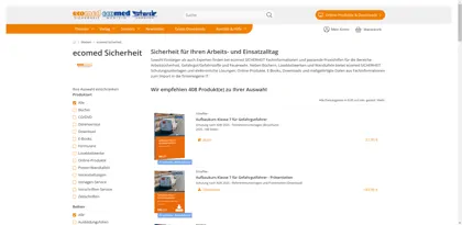 Screenshot of ecomed-Storck GmbH