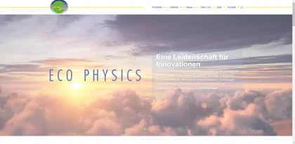 Screenshot of ECO PHYSICS GmbH