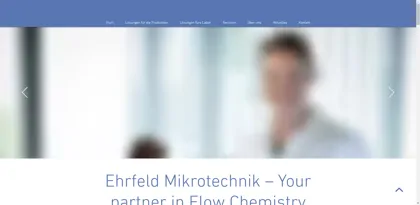 Screenshot of Ehrfeld Mikrotechnik GmbH